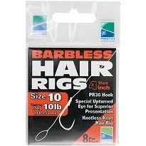 Preston PR 36 Barbless Hair Rigs 10cm